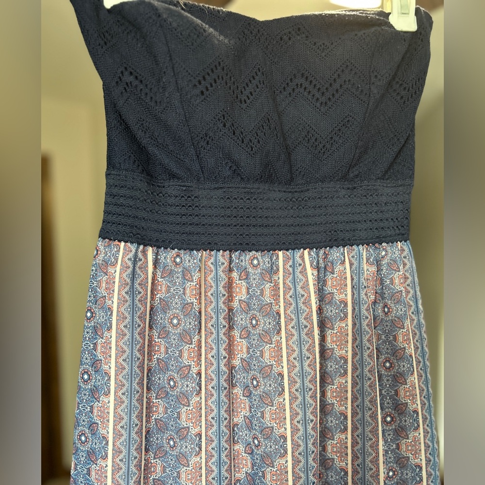 Strapless maxi dress